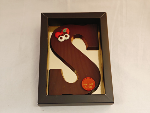 Chocolade letter puur   S    groot